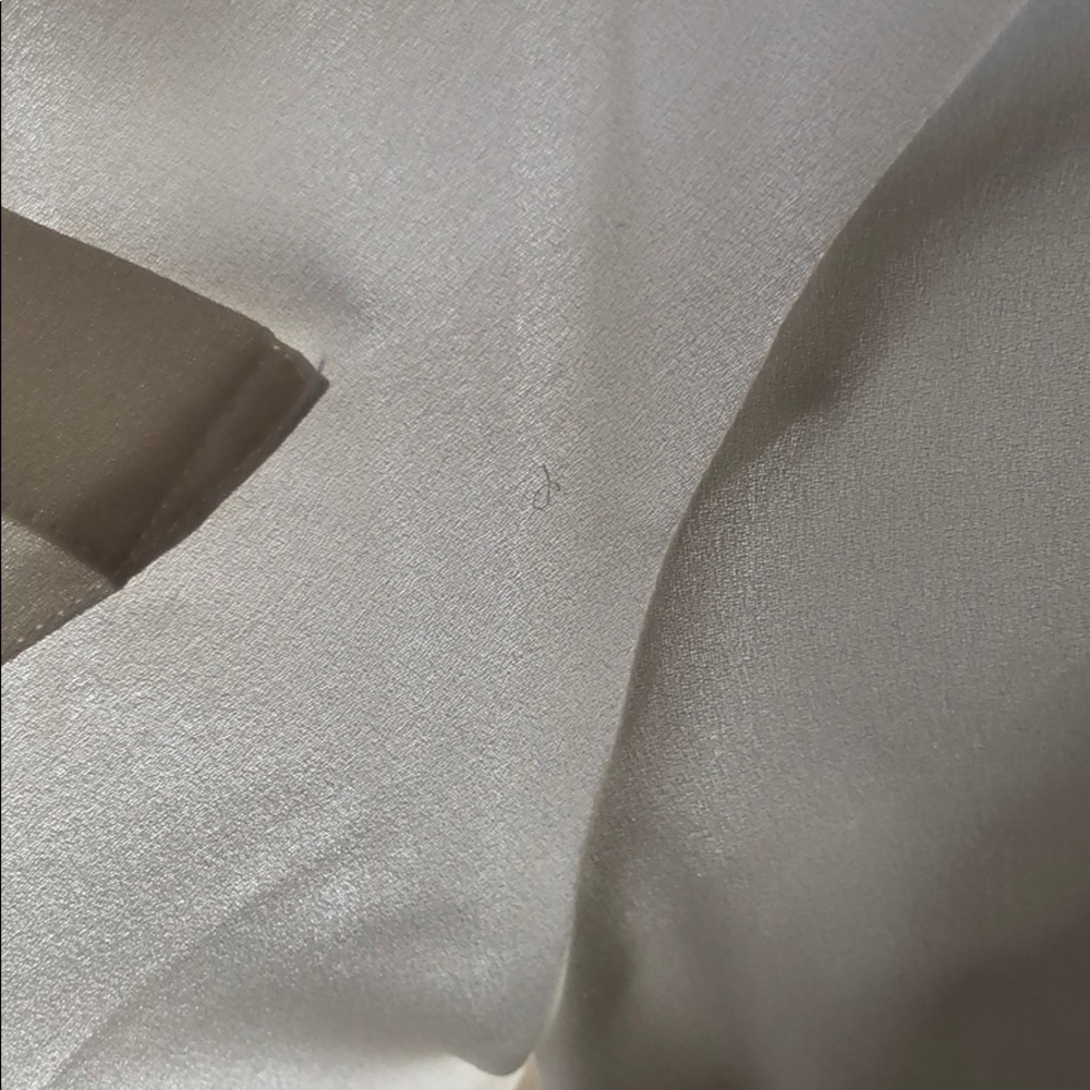 Halogen White & Black Sheer Button-Down Blouse Wi… - image 5